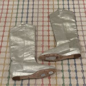 Light gold/champagne shimmer Loeffler Randall Boots